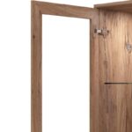 Βιτρινα Corsica 2k VS1 Flagstaff Oak-Μαυρο 85x35x153εκ - Image 5