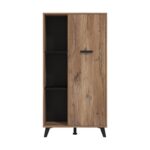 Βιτρινα Corvia Pop Flagstaf-Carbon 68x33x130εκ - Image 3