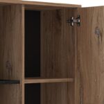 Βιτρινα Corvia Pop Flagstaf-Carbon 68x33x130εκ - Image 7