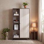Βιτρινα Fylliana Aura 68 Tobacco Με Cashmere Χρωμα 68x40x152εκ - Image 2