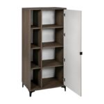 Βιτρινα Fylliana Aura 68 Tobacco Με Cashmere Χρωμα 68x40x152εκ - Image 4