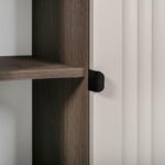 Βιτρινα Fylliana Aura 68 Tobacco Με Cashmere Χρωμα 68x40x152εκ - Image 5