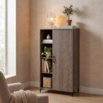 Βιτρινα Fylliana Lumina 68 Tobacco Χρωμα 68x40x152εκ - Image 2