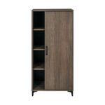 Βιτρινα Fylliana Lumina 68 Tobacco Χρωμα 68x40x152εκ - Image 3