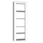Βιτρινα Kent Vs Grey Oak-White Oak 68x36x195εκ Knt - Image 7