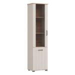 Βιτρινα Lambeth 1k VS1 191 Cashmere-Artisan Oak 50x36x191εκ