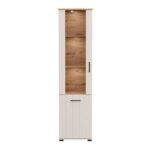 Βιτρινα Lambeth 1k VS1 191 Cashmere-Artisan Oak 50x36x191εκ - Image 4