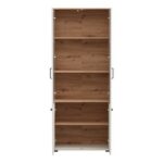 Βιτρινα Lambeth 2k VS2 191 Cashmere-Artisan Oak 80x36x191εκ - Image 4