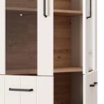 Βιτρινα Lambeth 2k VS2 191 Cashmere-Artisan Oak 80x36x191εκ - Image 6