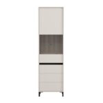 Βιτρινα Marron 1k VS1 193 Cashmere-Μαυρο Ματ 55x40x193εκ - Image 3