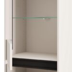 Βιτρινα Marron 1k VS1 193 Cashmere-Μαυρο Ματ 55x40x193εκ - Image 6