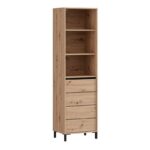 Βιτρινα Marron 1k1v Pop 193 Artisan-Μαυρο Ματ 55x40x193εκ