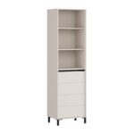 Βιτρινα Marron 1k1v Pop 193 Cashmere-Μαυρο Ματ 55x40x193εκ