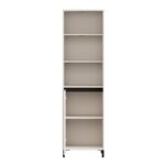 Βιτρινα Marron 1k1v Pop 193 Cashmere-Μαυρο Ματ 55x40x193εκ - Image 3