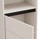 Βιτρινα Marron 1k1v Pop 193 Cashmere-Μαυρο Ματ 55x40x193εκ - Image 5