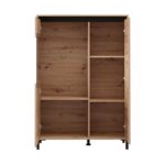 Βιτρινα Marron 2k VS1 135 Artisan-Μαυρο Ματ 93x40x135εκ - Image 4