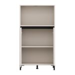 Βιτρινα Marron 2k2v Pop 135 Cashmere-Μαυρο Ματ 74x40x135εκ - Image 4