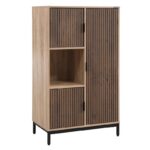 Βιτρινα Fylliana Rythmos Sonoma-Wallnut Χρωμα 70x40x120εκ