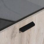 Βιτρινα Μονοφυλλη Umbria 1k Vs Grey Oak-Μαυρο 53x33x191εκ - Image 6