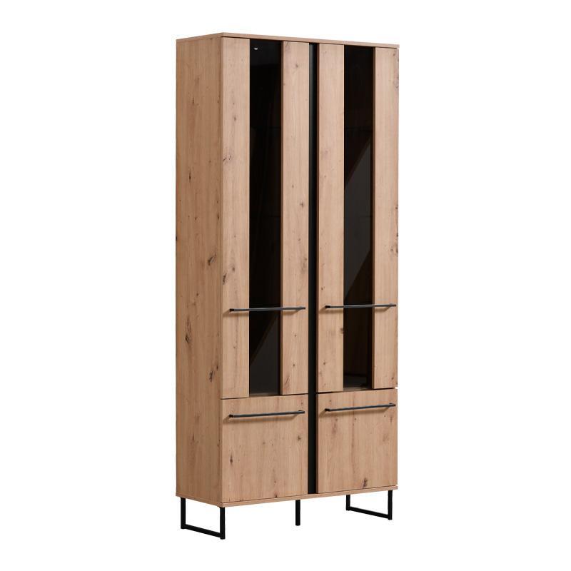 bitrina-sardinia-2k-vs2-artisan-oak-mayro-8453519351689676202 Βιτρινα Sardinia 2k VS2 Artisan Oak / Μαυρο 84.5x35x193.5εκ Srd - Image 1