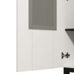 Βιτρινα Sarthe 1k VS1 Λευκο-Μαυρο-Λευκο Ματ-Μαυρο Mat 58x35x204εκ N.t.v - Image 7