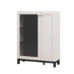 Βιτρινα Savoia 2k VS1 Cashmere-Cashmere Foil 90x35x118εκ D.f.l