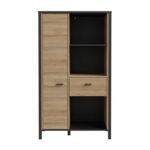Βιτρινα Terrano Riviera Oak Χρωμα 87x40x153εκ - Image 3