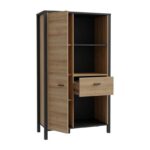 Βιτρινα Terrano Riviera Oak Χρωμα 87x40x153εκ - Image 4