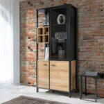 Βιτρινα Terrano Riviera Oak Χρωμα 87x40x194εκ - Image 2
