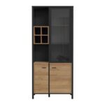Βιτρινα Terrano Riviera Oak Χρωμα 87x40x194εκ - Image 3