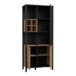Βιτρινα Terrano Riviera Oak Χρωμα 87x40x194εκ - Image 4