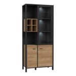 Βιτρινα Terrano Riviera Oak Χρωμα 87x40x194εκ - Image 5