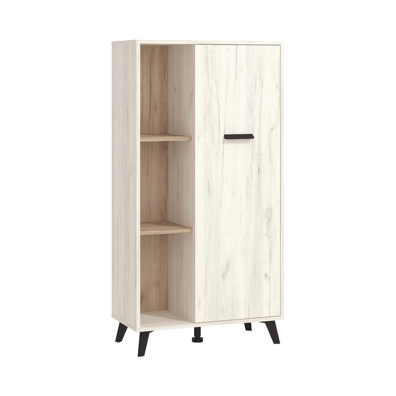 bitrina-umbria-pop-white-oak-grey-oak-675x33x1305ek-fld1689240321 Βιτρινα Umbria Pop White Oak - Grey Oak 67,5x33x130,5εκ F.l.d - Image 1