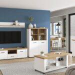 Βιτρινα Valencia Pop 2k Λευκο-Artisan Oaκ-Λευκο Ματ Χρωμα 103.5x41x143εκ - Image 2