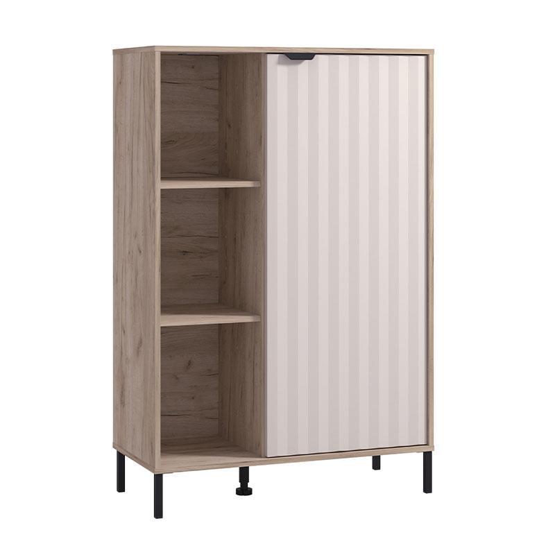 bitrina-vandea-2k-pop-cashmere-grey-oak-87x40x131ek1715681402 Βιτρινα Vandea 2k Pop Cashmere-Grey Oak 87x40x131εκ - Image 1