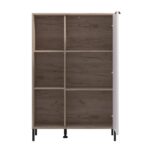 Βιτρινα Vandea 2k Pop Cashmere-Grey Oak 87x40x131εκ - Image 4