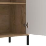 Βιτρινα Vandea 2k Pop Cashmere-Grey Oak 87x40x131εκ - Image 8