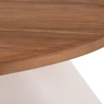 Βοηθητικο Τραπεζι Aida HM4692.02 Fiber Cement Λευκο--Ξυλο Teak Top 47x60x59υεκ - Image 10