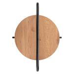 Βοηθητικο Τραπεζι Sylo HM9618.01 MDF Σε Φυσικο-Μαυρο Μεταλλο φ44x66υεκ. - Image 6