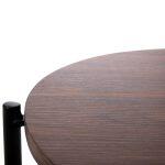 Βοηθητικο Τραπεζι Sylo HM9618.02 MDF Σε Καρυδι-Μαυρο Μεταλλο φ44x66υεκ. - Image 6