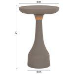 Βοηθητικο Τραπεζι Για Λαμπατερ Torg HM18170.03 Fiber Cement Γκρι φ41x62υεκ. - Image 2