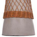 Βοηθητικο Τραπεζι Στρογγυλο Delia HM18167.03 Fiber Cement Γκρι & Rattan φ40x45υεκ - Image 10