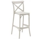 Capri 75-Beige Σκαμπό Μπαρ Πολυπροπυλενίου