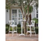 Capri 75-Ivory White Σκαμπό Μπαρ Πολυπροπυλενίου - Image 3