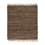 Χαλι Fylliana Jute Μαυρο-Καφε Χρωμα 160x230εκ