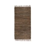 Χαλι Fylliana Jute Μαυρο-Καφε Χρωμα 60x120εκ