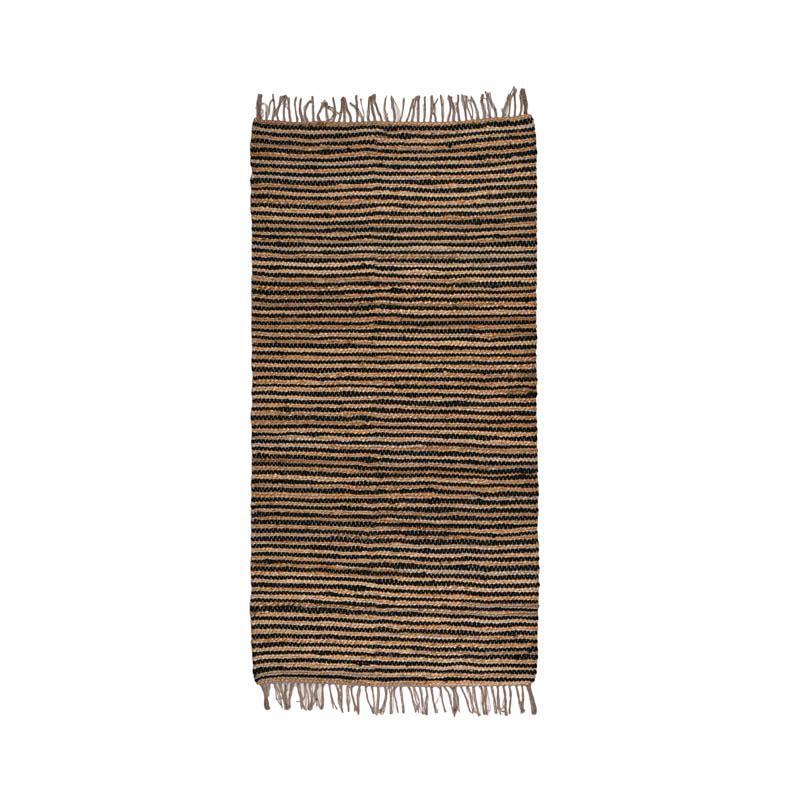 chali-fylliana-jute-mayro-kafe-chroma-60x120ek1767774901 Χαλι Fylliana Jute Μαυρο-Καφε Χρωμα 60x120εκ - Image 1