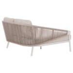 Daybed Σειρα Xantion HM6474.02 Λευκο Αλουμινιο--Σχοινι--Olefin 157x147x88υεκ - Image 5