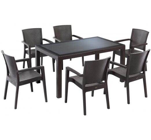 defence-trapezaria-150x90-1265-47555 Defence Τραπεζαρία 150x90cm Καφέ - Image 1