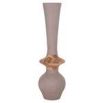 Διακοσμητικο Βαζο Δαπεδου Nebula HM4660.05M Fiber Cement Taupe--Ξυλο Τεακ φ45x148υεκ